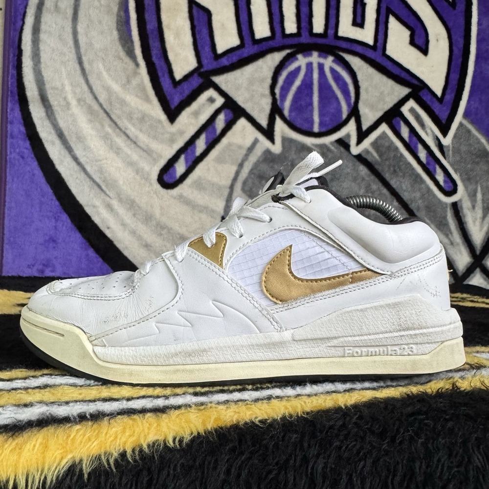 Size 8 - Nike Jordan Stadium 90 Men's Shoes DX4397 170 White Sail Metallic Gold